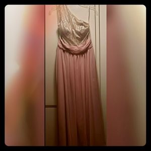 Pink & Gold Bridesmaid Dress